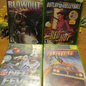 B102-Xbox (4) Games in cases with books-work great